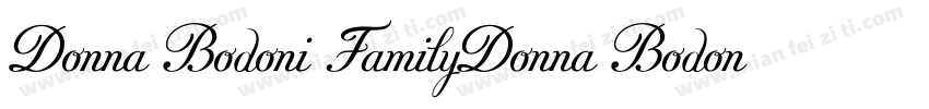 Donna Bodoni FamilyDonna Bodoni Fam字体转换
